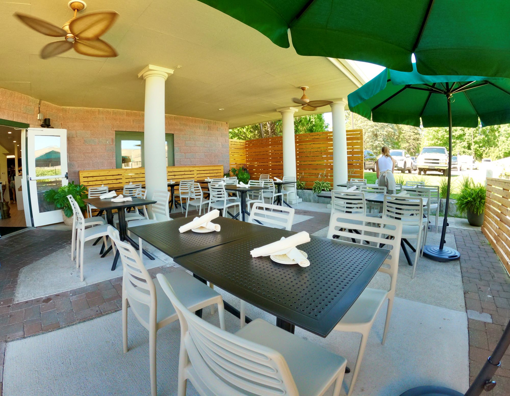Burrow Traverse City patio for outdoor private events
